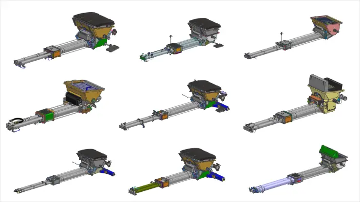 Varianten von Betonpumpen